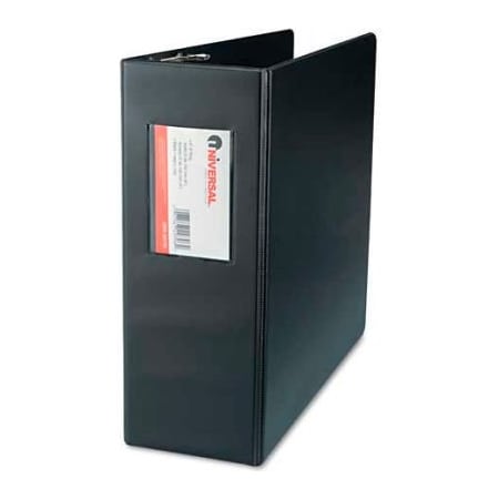 Universal D-Ring Binder, 4" Capacity, 8-1/2 x 11, Black UNV20706***